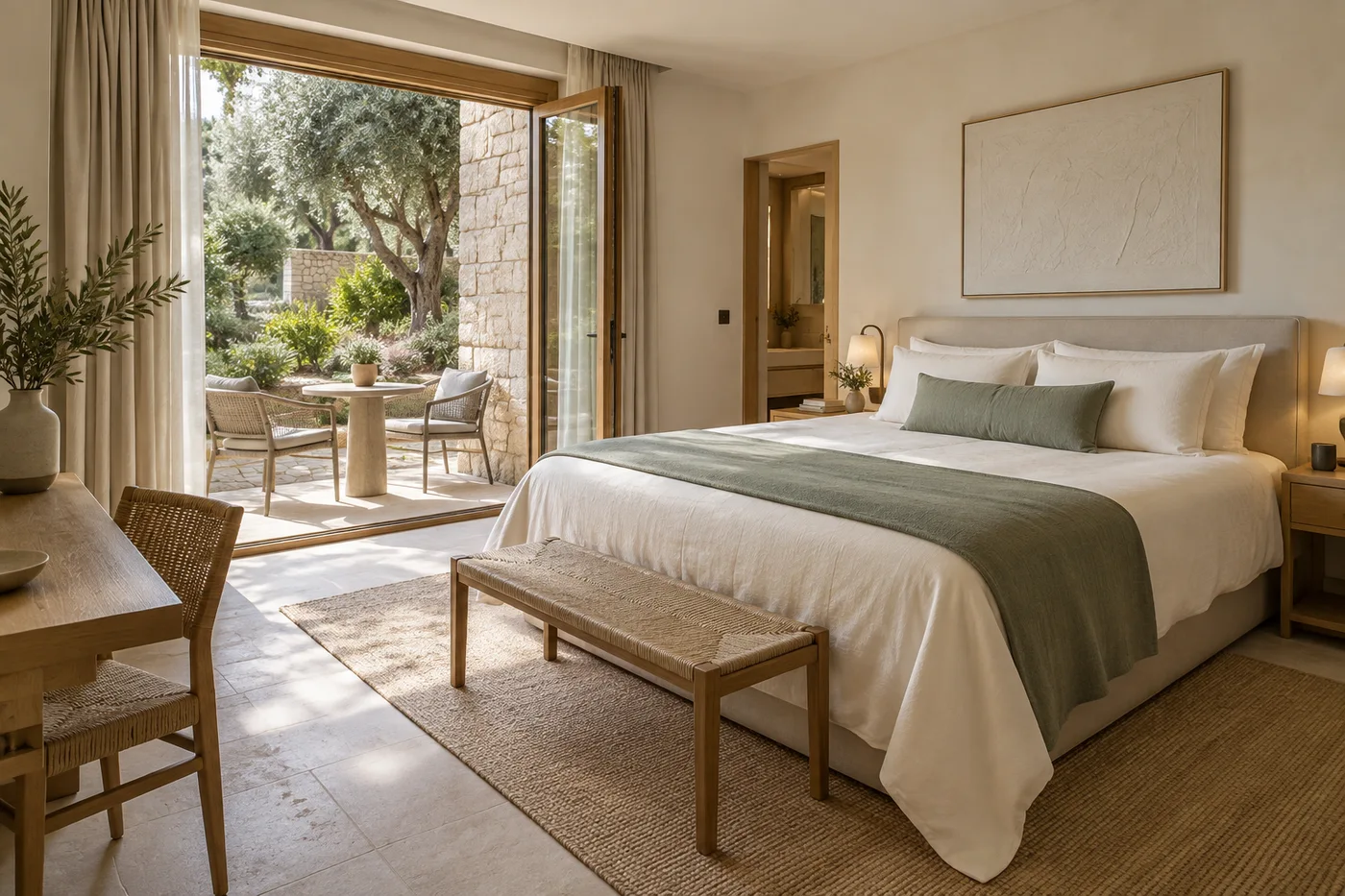Garden double · Olea Grove Retreat, room photograph