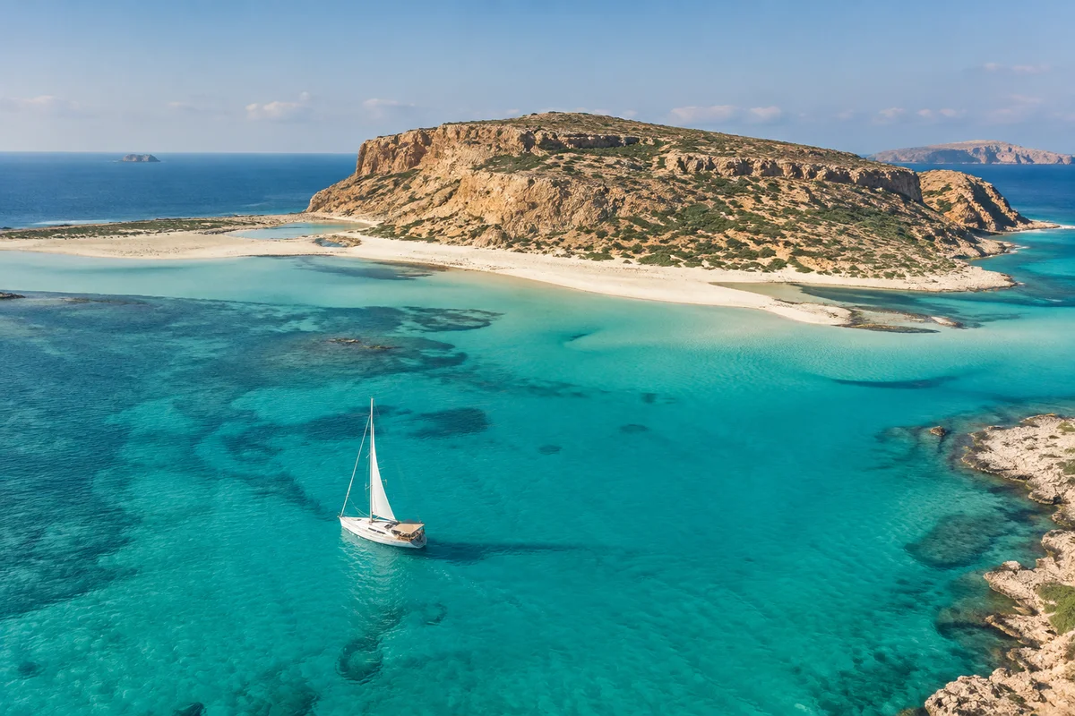 Balos, by sea